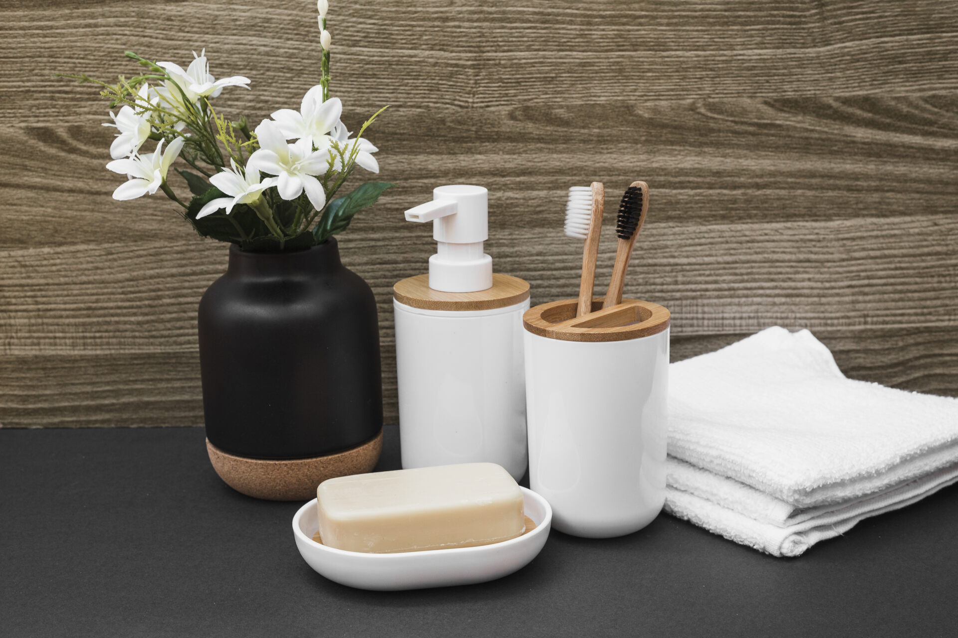 sustainable bathroom amenties - QALIA conscious luxury responsible tourism luxury villas